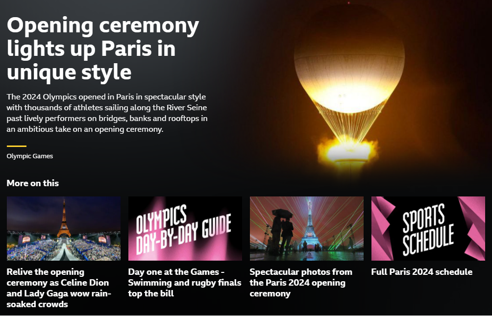 BBC盛赞巴黎奥运会开幕式：塞纳河航行蔚为壮观 堪称地球上最伟大的表演 