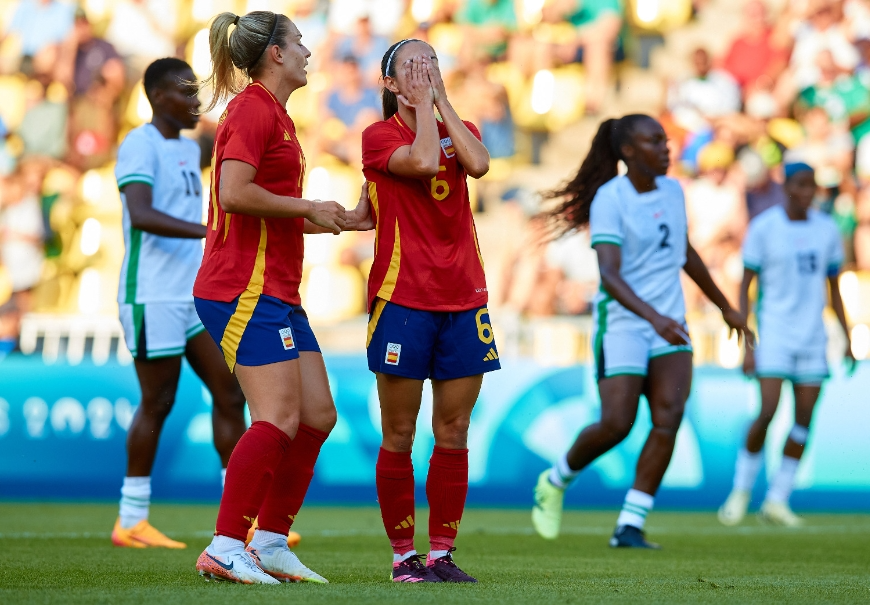 奥运会女足比赛报道：帕拉鲁埃洛进球被判无效 普特拉斯神奇进球 西班牙1-0尼日利亚