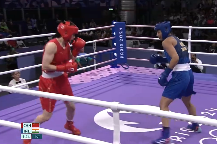 女子75公斤级拳击半决赛:头号种子李倩4-1战胜印度选手博尔戈哈因 晋级决赛